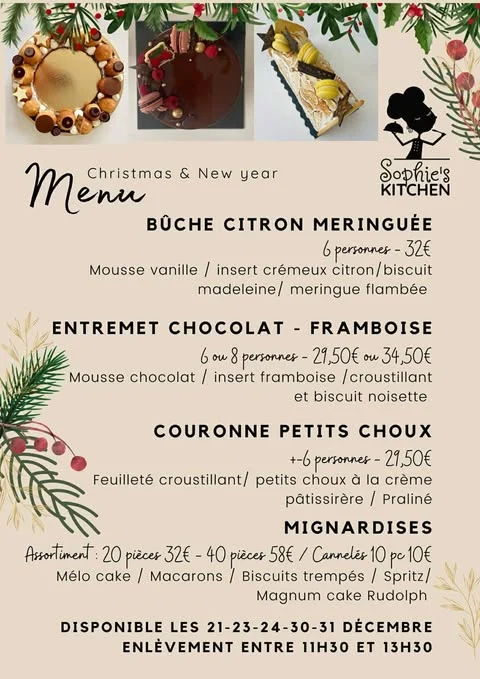 menu noel sophie